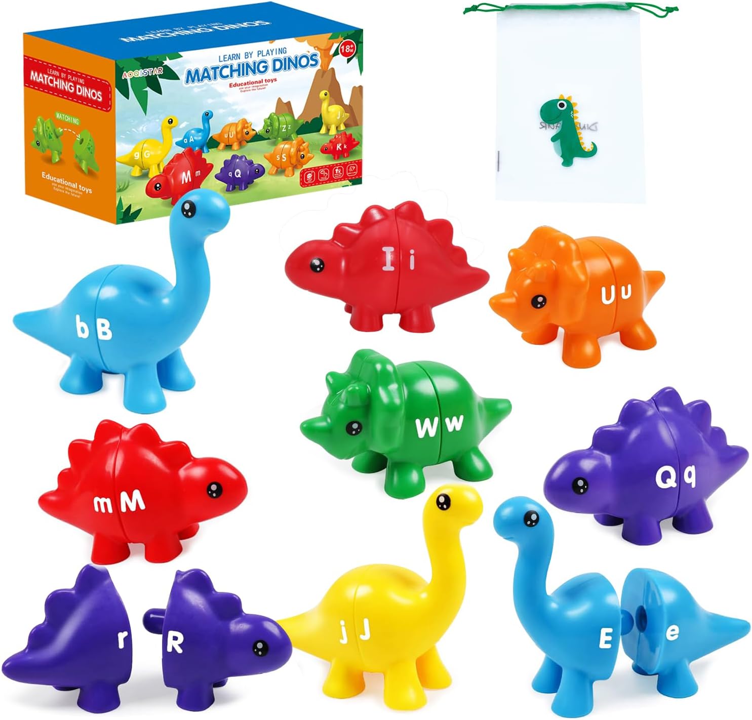 Dinosaur Letter Matching Toys, Educational Toy