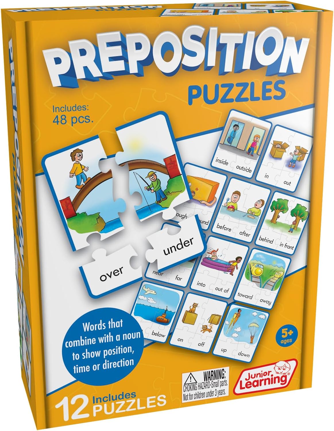 Junior Learning JL245 Preposition Puzzles, Mul