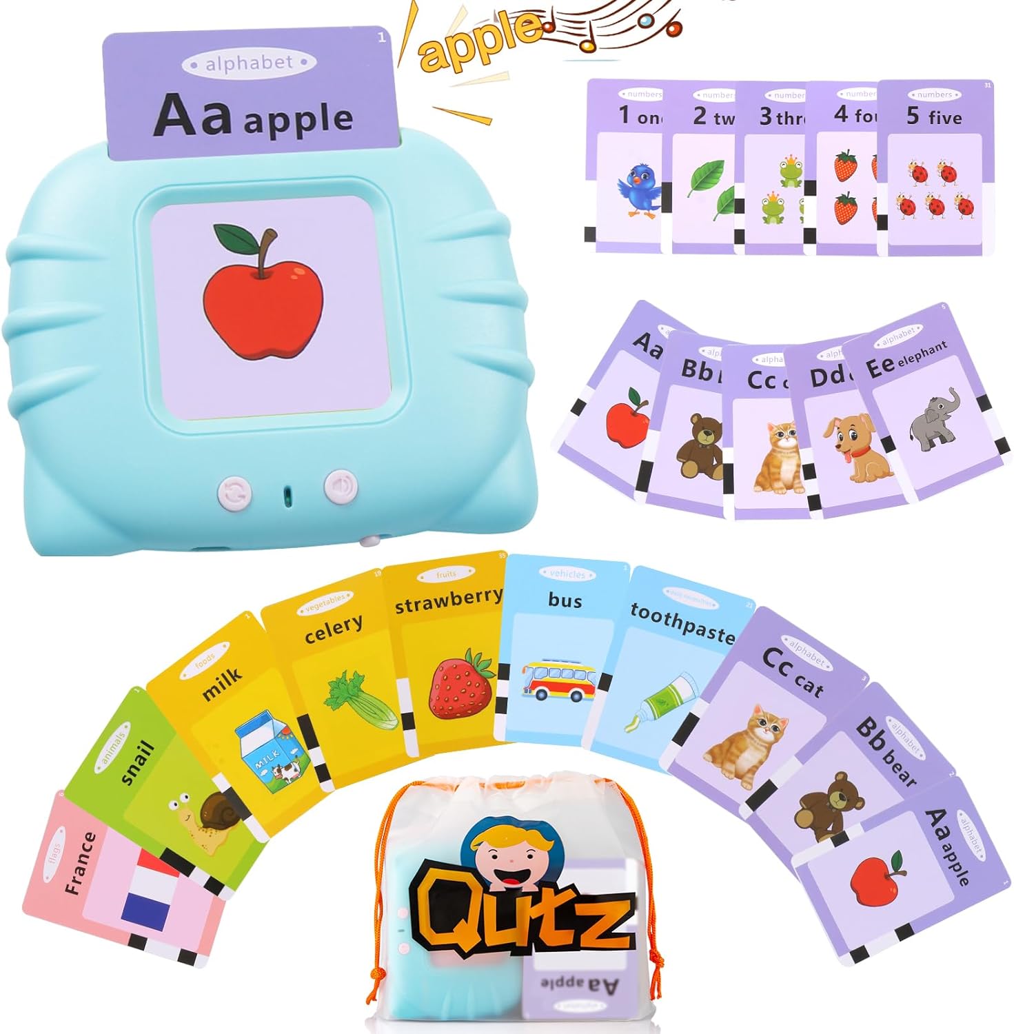 QuTZ ABC Learning Flash Cards
