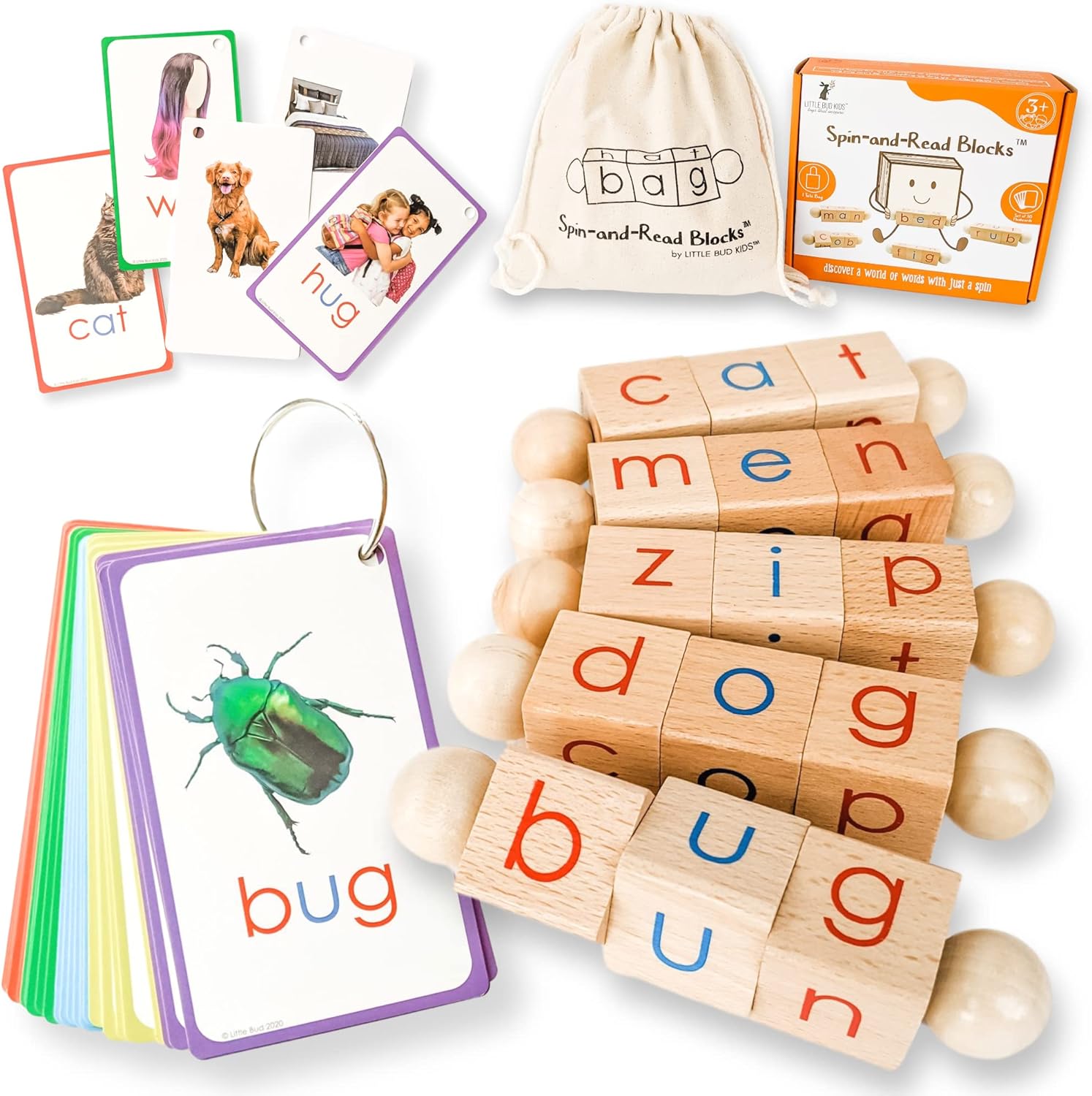 Spin-and-Read Montessori Phonetic Reading Bloc